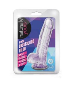 Naturally Yours Crystalline Dildo 6 In. Amethyst