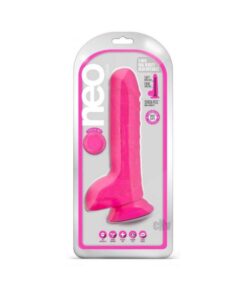 Neo Dual Density Dildo 9` Neon Pink