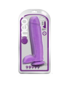 Neo Dual Density Dildo 10` Neon Purple