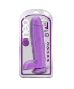 Neo Dual Density Dildo 11` Neon Purple