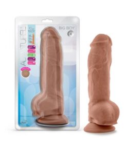 Au Naturel Big Boy Dildo 10 In. Mocha