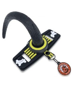 Oxballs Tail Handler Belt Strap With Pup Tail Silicone/pvc Yellow