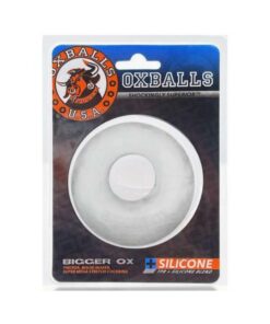 Oxballs Bigger Ox Thick Cockring Silicone Tpr Clear Ice