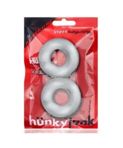 Oxballs Stiffy 2-pack Bulge Cockrings Silicone Tpr Clear Ice