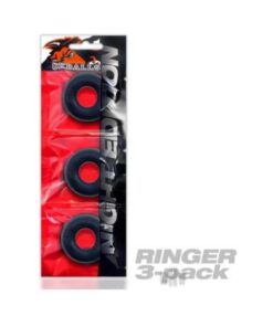 Oxballs Ringer Cockring 3-pack Plus+silicone Special Edition Night