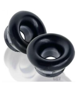 Oxballs Clone Duo 2-pack Ballstretcher Silicone Black / Black