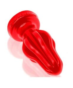 Oxballs Airhole-3 Finned Buttplug Silicone Large Red