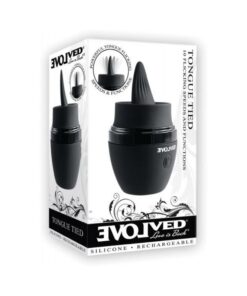 Evolved Tongue Tied Silicone Rechargeable Black