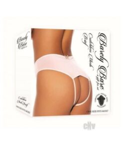 Barely B Crotchless Mesh Brief Os Peach