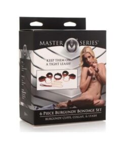 Ms Bondage Set 6pc Burgundy