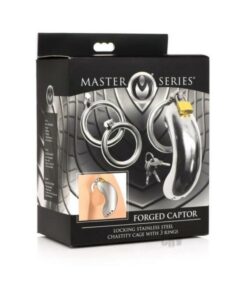 Ms Locking Ss Chastity Cage W/rings
