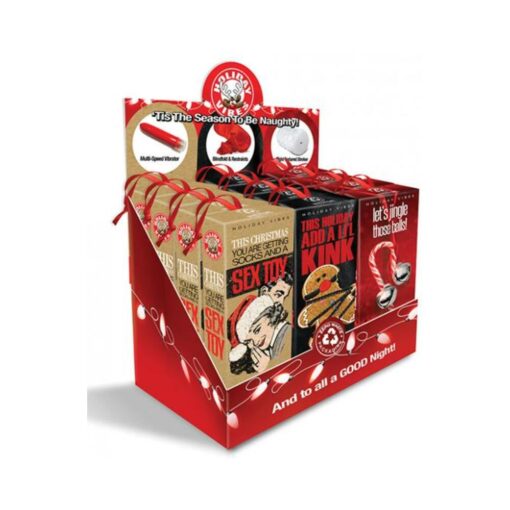 Naughty List Gift P.o.p - Assorted Display Of 12