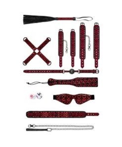 Ouch! Luxury Bondage Kit  Burgundy