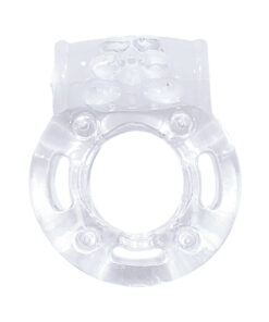 The Macho Crystal Collection Vibrating Cock Ring (clear)