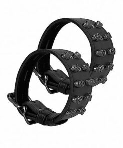 Ouch! Skulls And Bones Handcuffs With Skulls Black