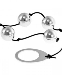 Heavy Metal Anal Beads Silver Kinx