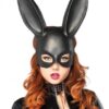 Bondage Bunny Mask Os Black