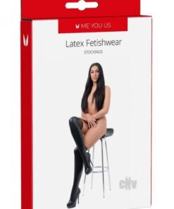 Myu Latex Stockings Sm Black