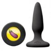 Tails Mojis Dck Eggplant Butt Plug Black