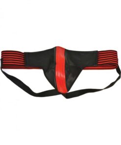 Rouge Jock With Stripes Medium Red Black