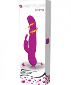 Mystic Rechargeable Rabbit Vibrator 30 Function Purple