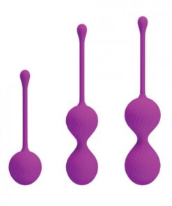 Pretty Love Three In One Kegel Set Fuchsia Pink