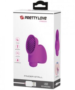 Pretty Love Freda Finger Stall Vibrator - 12 Function Fuchsia