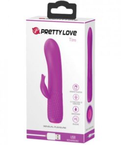 Pretty Love Tim Mini Silicone Vibrator - 12 Function Fuchsia