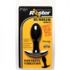 Curve Toys Rooster Rumbler Vibrating Silicone Anal Plug Medium - Black