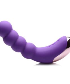 Curve Novelties Gossip Silicone Beaded Vibrator 50x- Violet