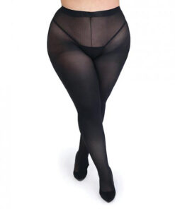 Fifty Shades Captivate Plus Size Black Spanking Tights O/s Curve