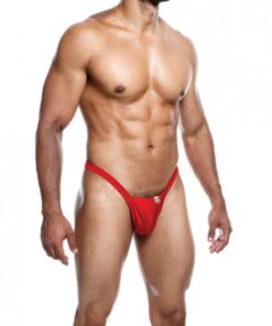 Male Basics Y Buns Thong Red Xl