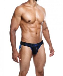 Male Basics Neon Jockstrap Royal Lg