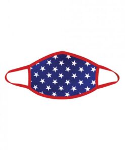Neva Nude Murica Usa Blue Star Mask W/100% Cotton Liner Red Lg