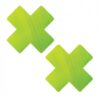 Neva Nude Chameleon Color Changing X Factor Pasties - Green/yellow