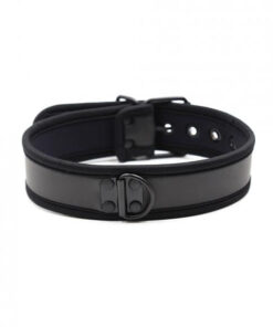 Plesur Neoprene Puppy Collar - Black