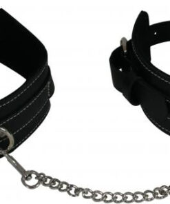 Edge Leather Ankle Restraints Black