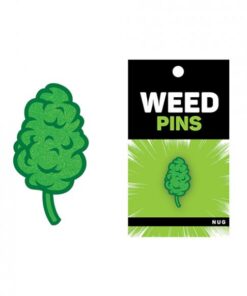 Wood Rocket Weed Nug Pin - Green