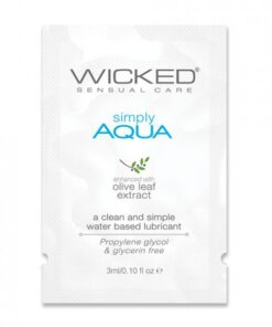 Wicked Sensual Care Simply Aqua Water Based Lubricant  - .1 Oz