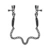 Fetish Fantasy Adjustable Nipple Chain Clamps Black