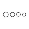 Sportsheets Rubber Rings 4 Pack Black