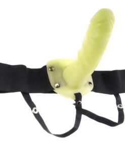 Fetish Fantasy Vibrating Hollow Strap-On Glow In The Dark