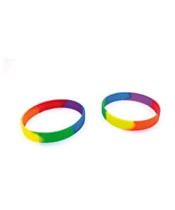 Gaysentials Rainbow Silicone Bracelet Set