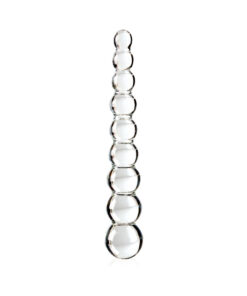 Icicles No 2 Glass Anal Beads Clear
