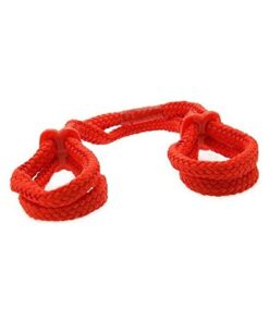 Fetish Fantasy Silk Rope Love Cuffs Red