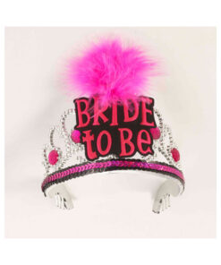 Bride To Be Tiara-Blk/Pink