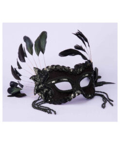 Fantasy Half Mask-Black