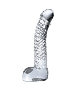 Icicles No 61 Clear Glass Realistic Dildo