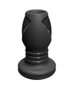Platinum Silicone The Stretch Silicone Anal Plug Medium - Black