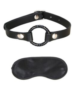 Lux Fetish Open Mouth Gag Black